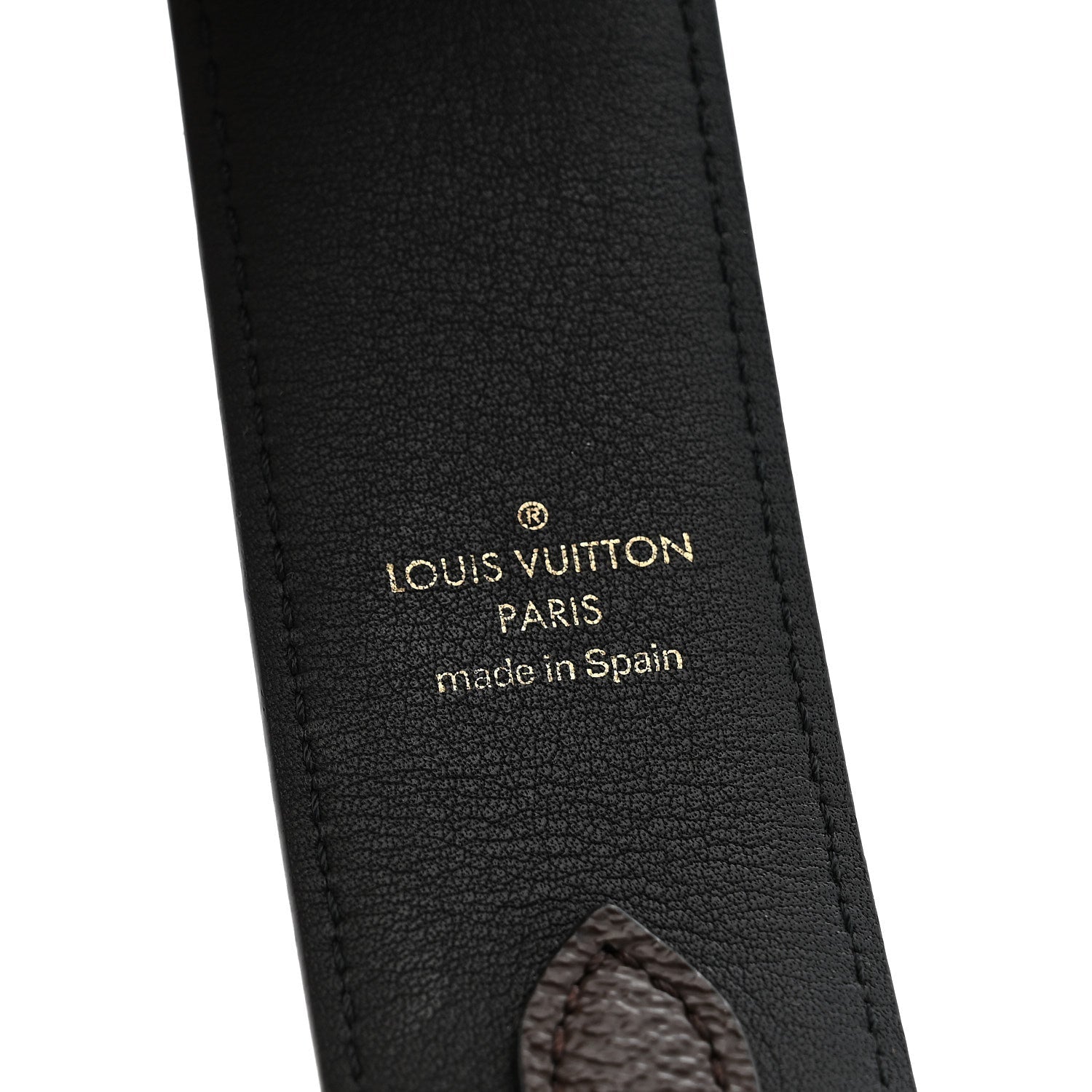 Louis Vuitton Monogram Bandouliere Shoulder Strap Black