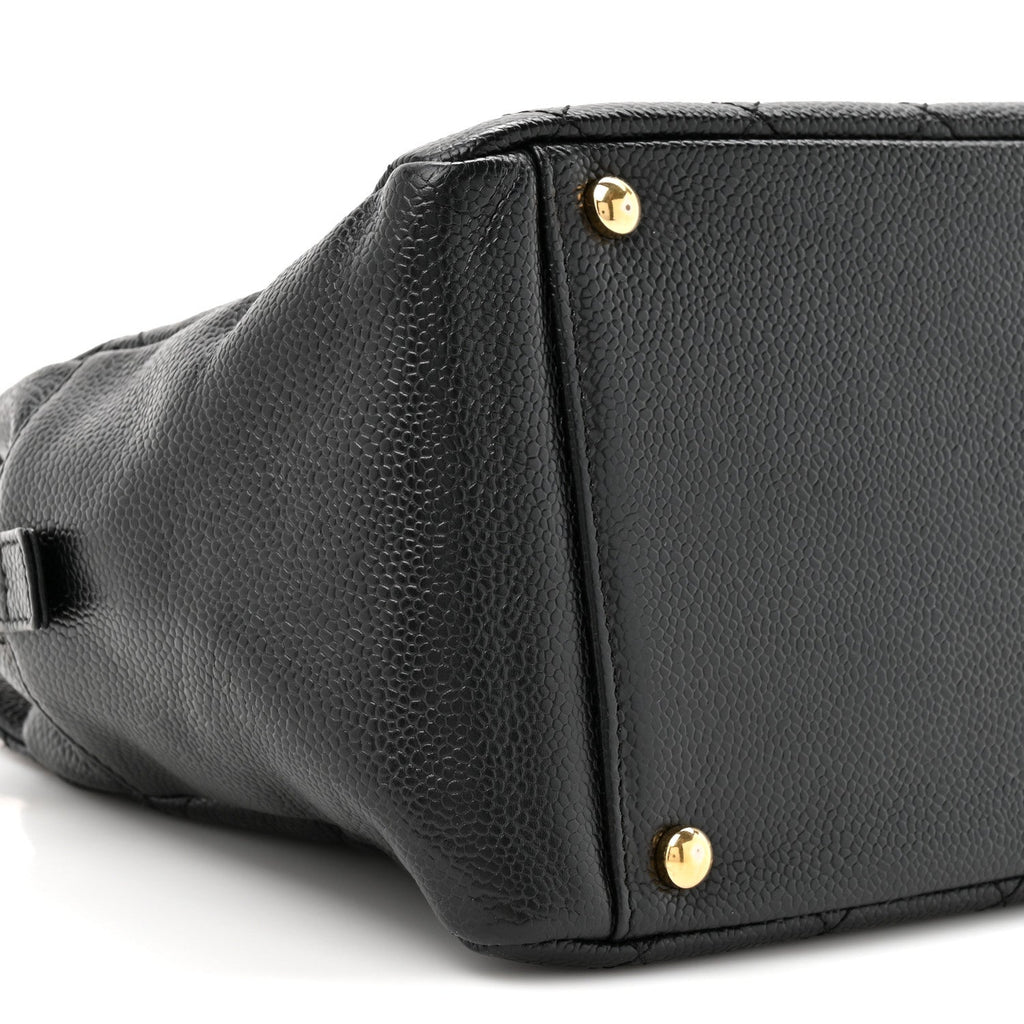 Chanel Caviar Quilted Petit Timeless Tote PTT Black