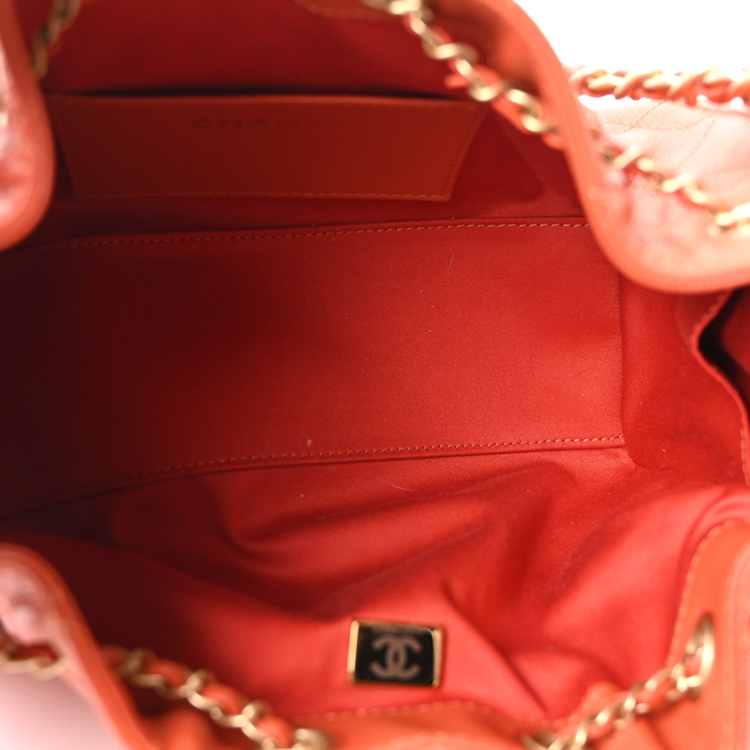 Chanel Caviar Quilted Mini Chanel 25 Handbag Dark Orange