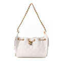 Chanel Caviar Quilted Mini Chanel 25 Handbag White