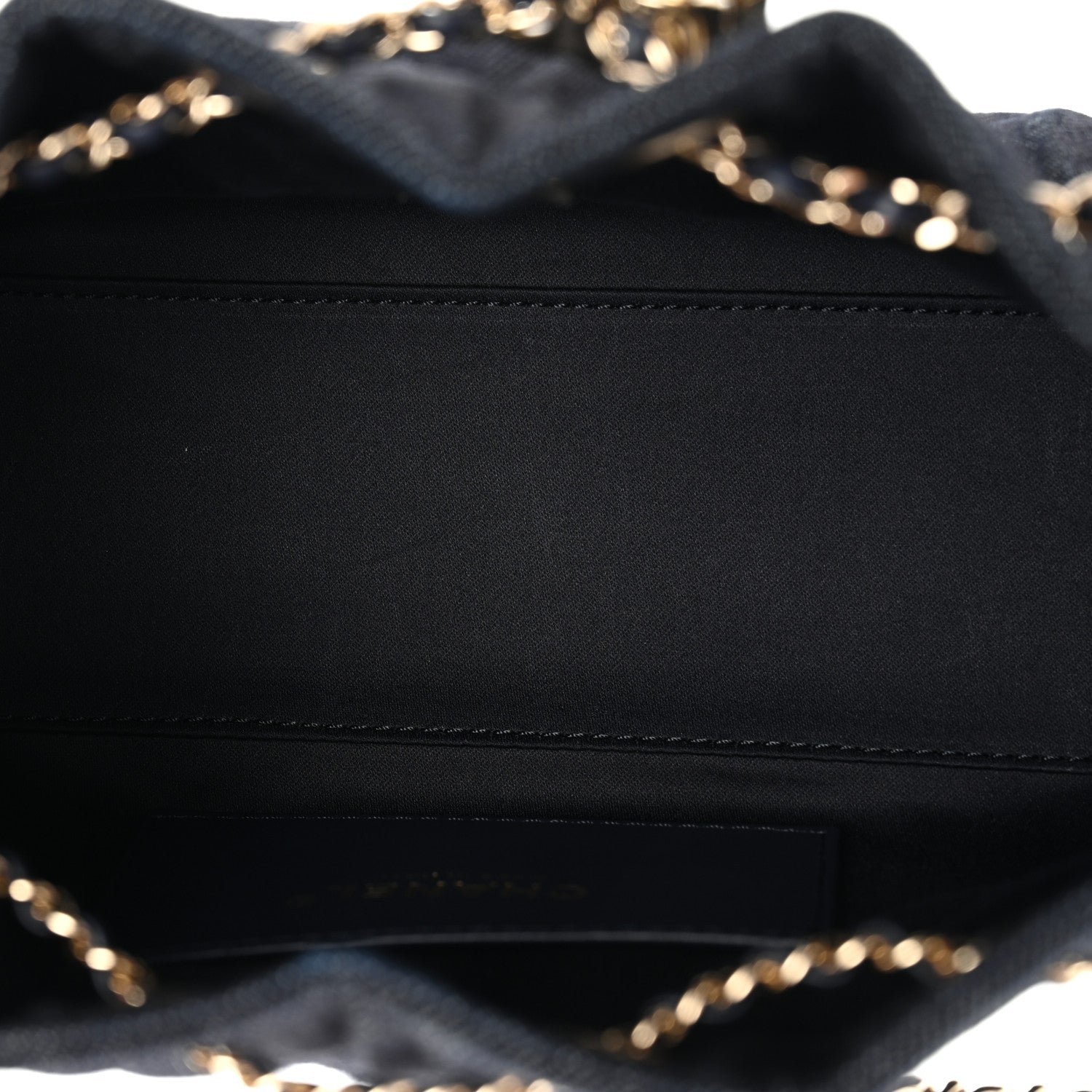 Chanel Denim Quilted Mini Chanel 25 Handbag Dark Blue