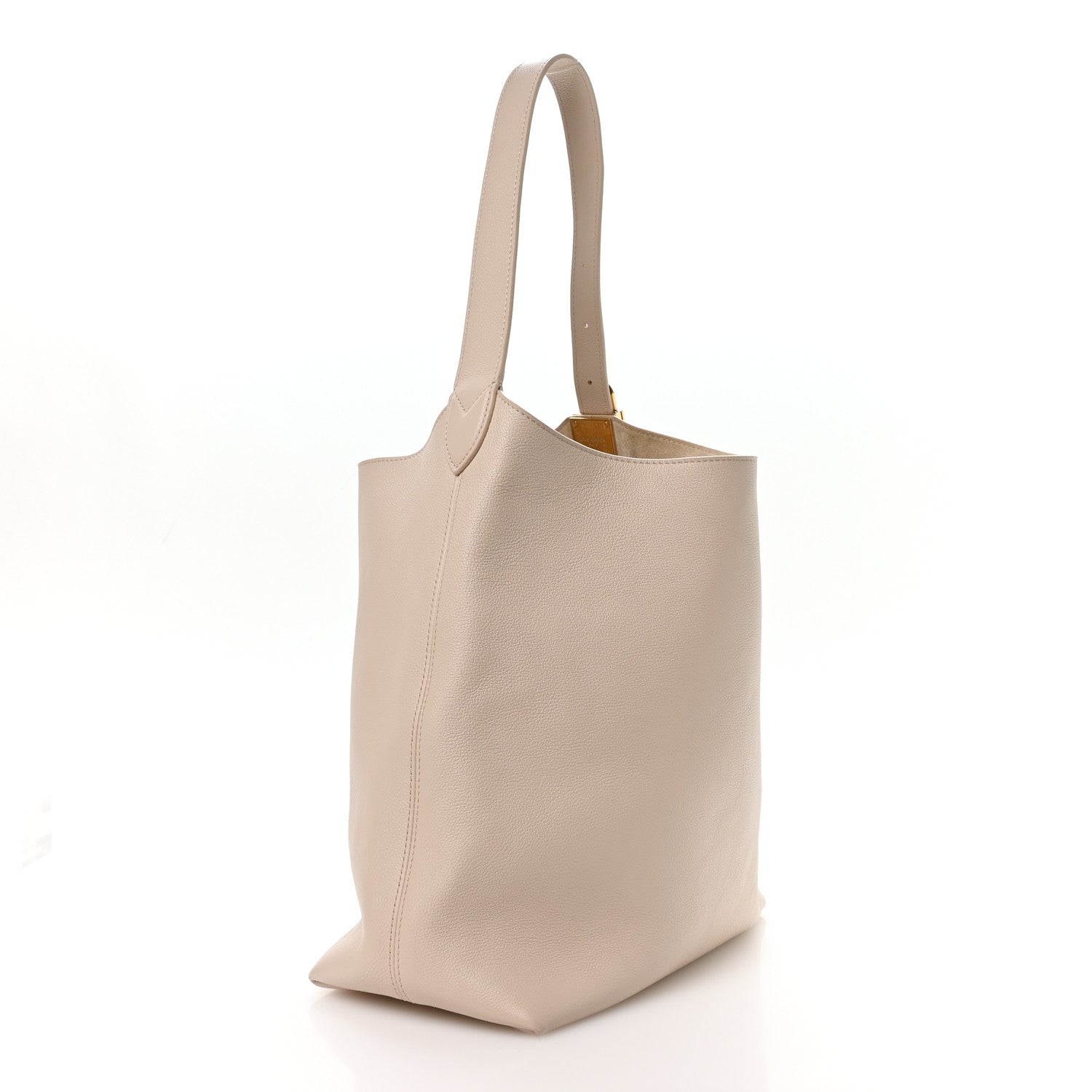 Louis Vuitton Grained Calfskin Low Key Hobo MM Limestone
