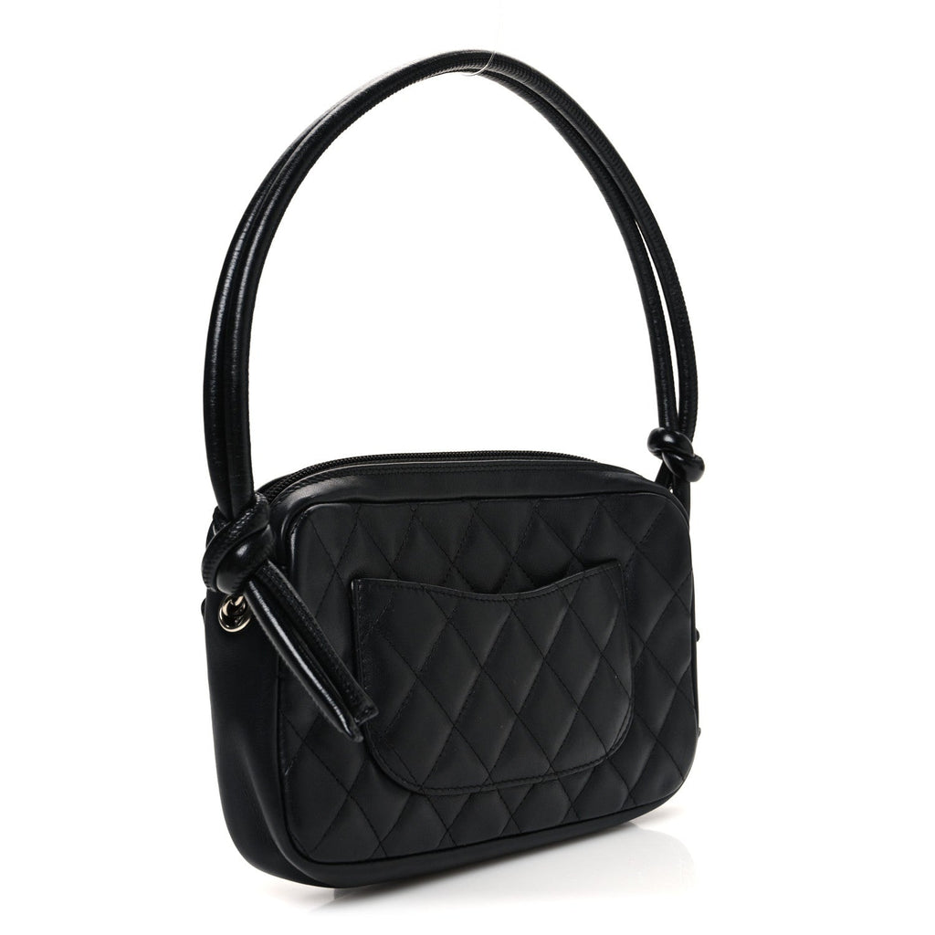 Chanel Calfskin Quilted Cambon Pochette Black