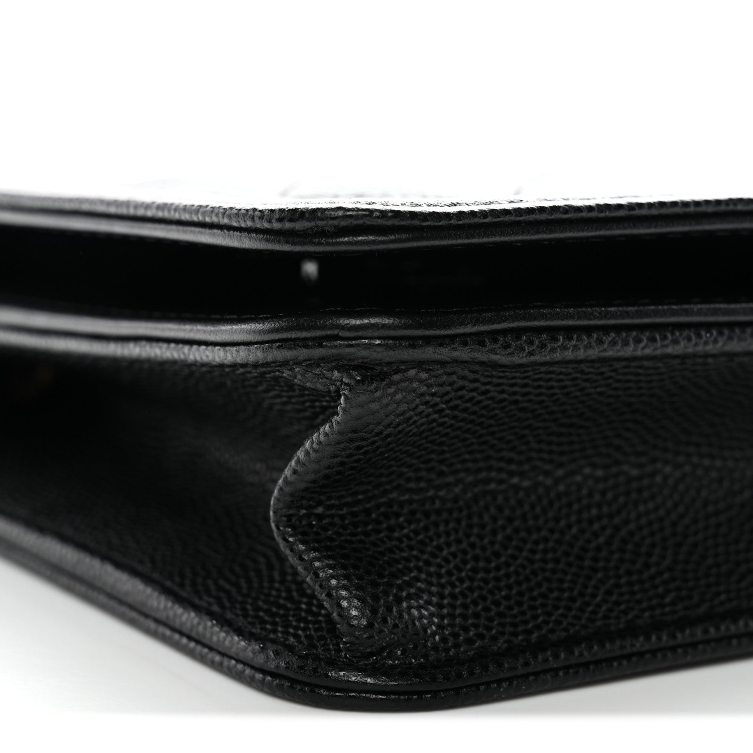 Chanel Caviar Quilted Boy Wallet On Chain WOC Black