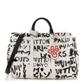 Louis Vuitton Cowhide Damier LV Dynasty Keepall Bandouliere 50 White Black