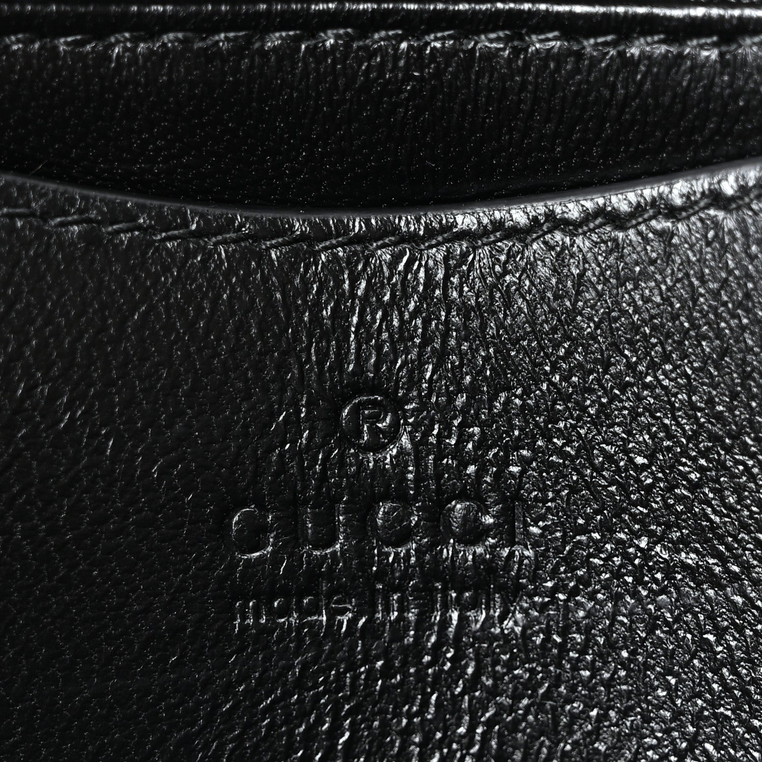 Gucci Lambskin Mini GG Milano Top Handle Shoulder Bag Black