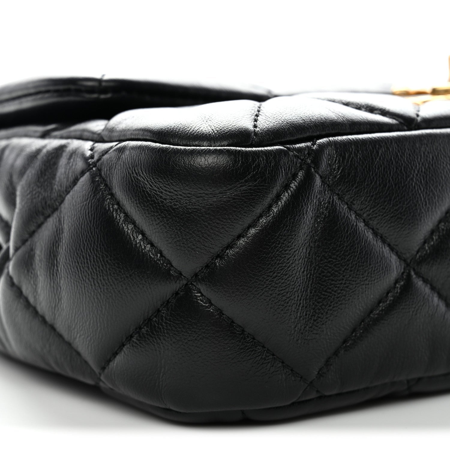 Chanel Lambskin Quilted Mini Flap Black