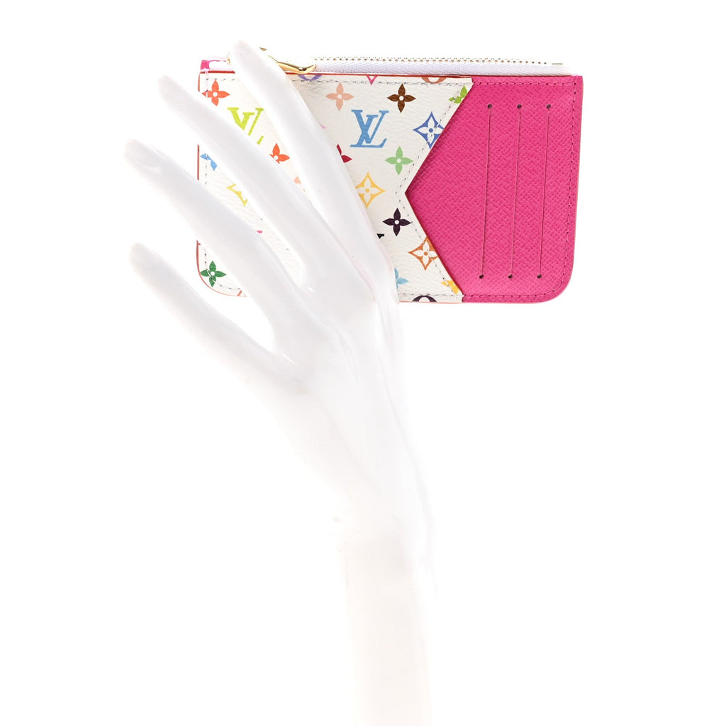 Louis Vuitton LV X TM Monogram Romy Card Holder Kawaii Pink