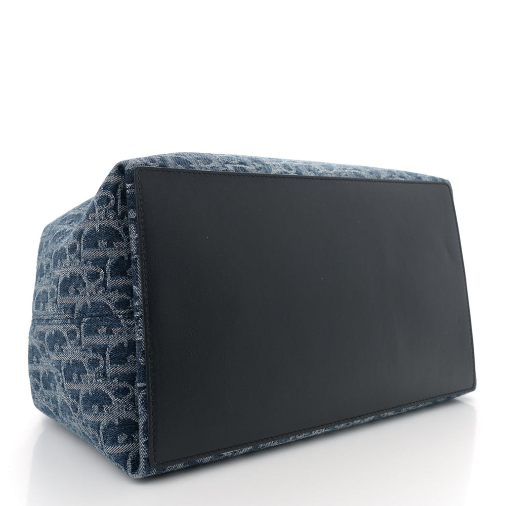 Christian Dior Denim Jacquard Oblique Medium Toujours Blue