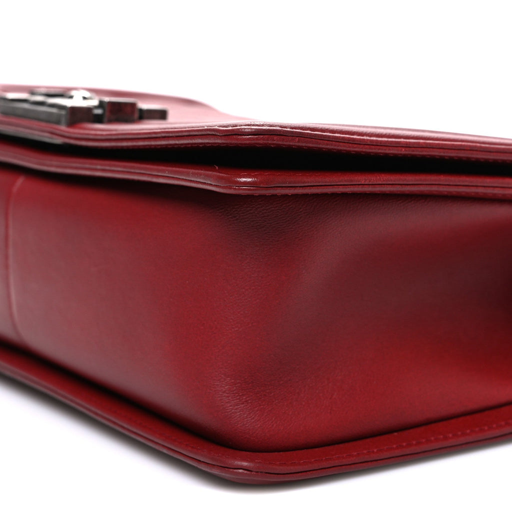 Chanel Lambskin Quilted Medium Boy Flap Red