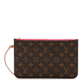 Louis Vuitton Monogram Neverfull MM GM Pochette Pivoine