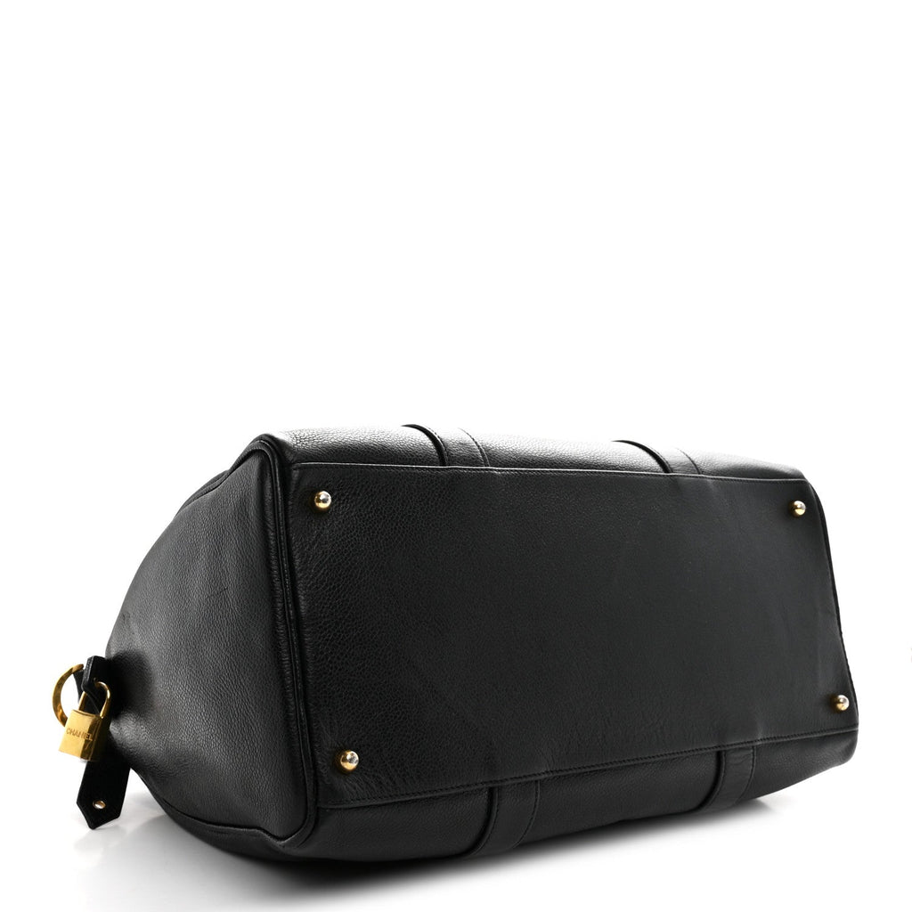 Chanel Caviar Timeless CC Duffel Bag Black