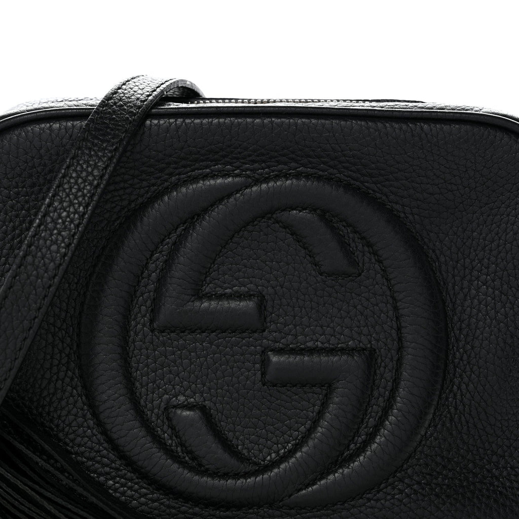 Gucci Pebbled Calfskin Small Soho Disco Bag Black