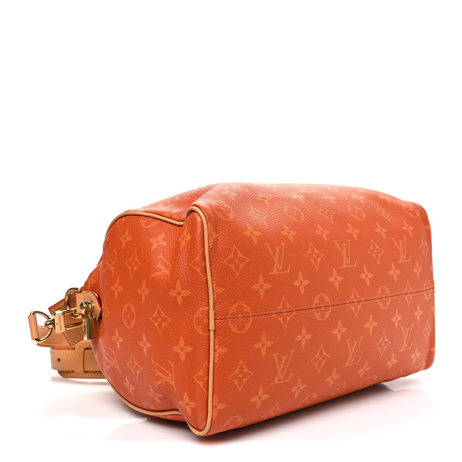 Louis Vuitton Calfskin Monogram Speedy P9 Bandouliere 30 Ocre