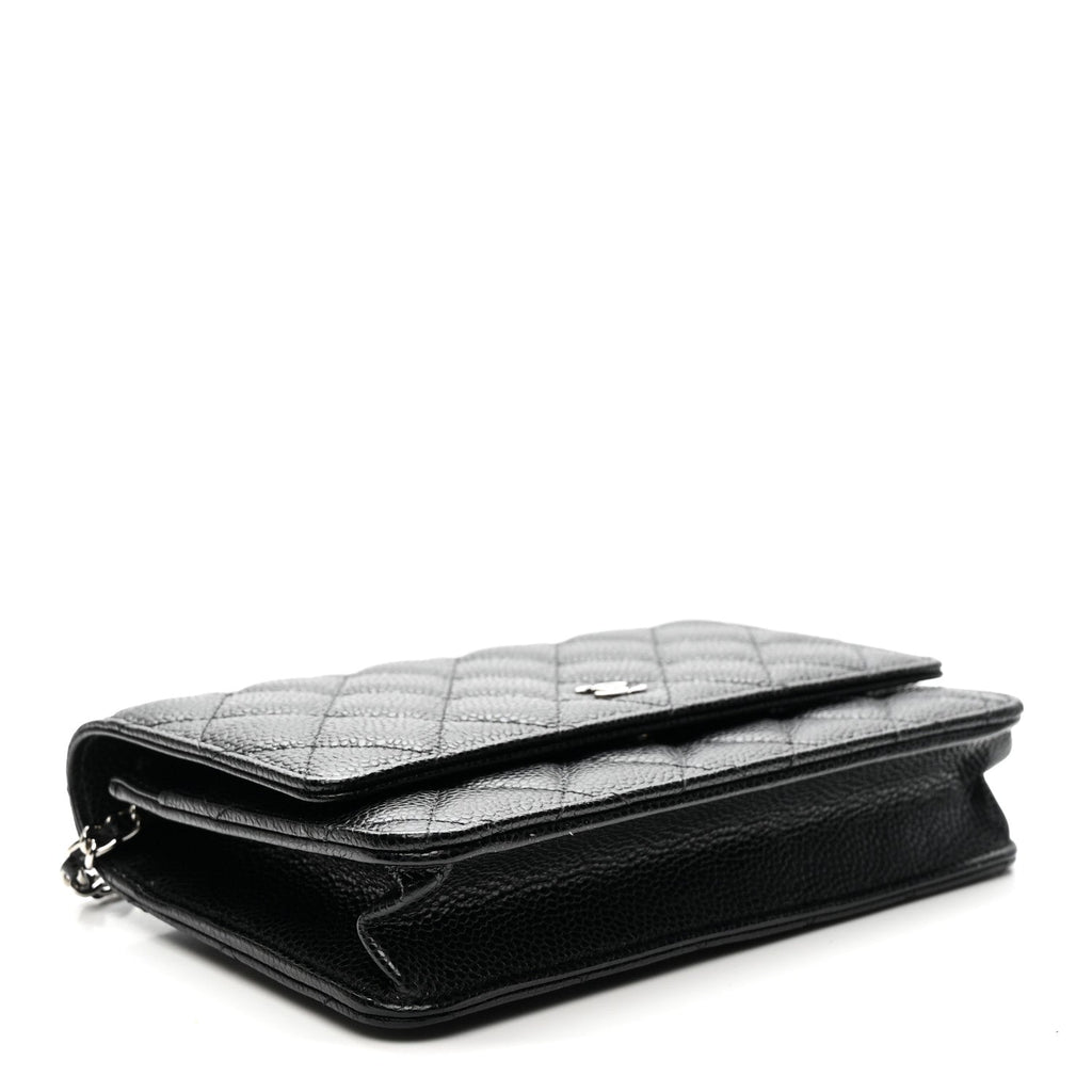 Chanel Caviar Quilted Wallet on Chain WOC Black