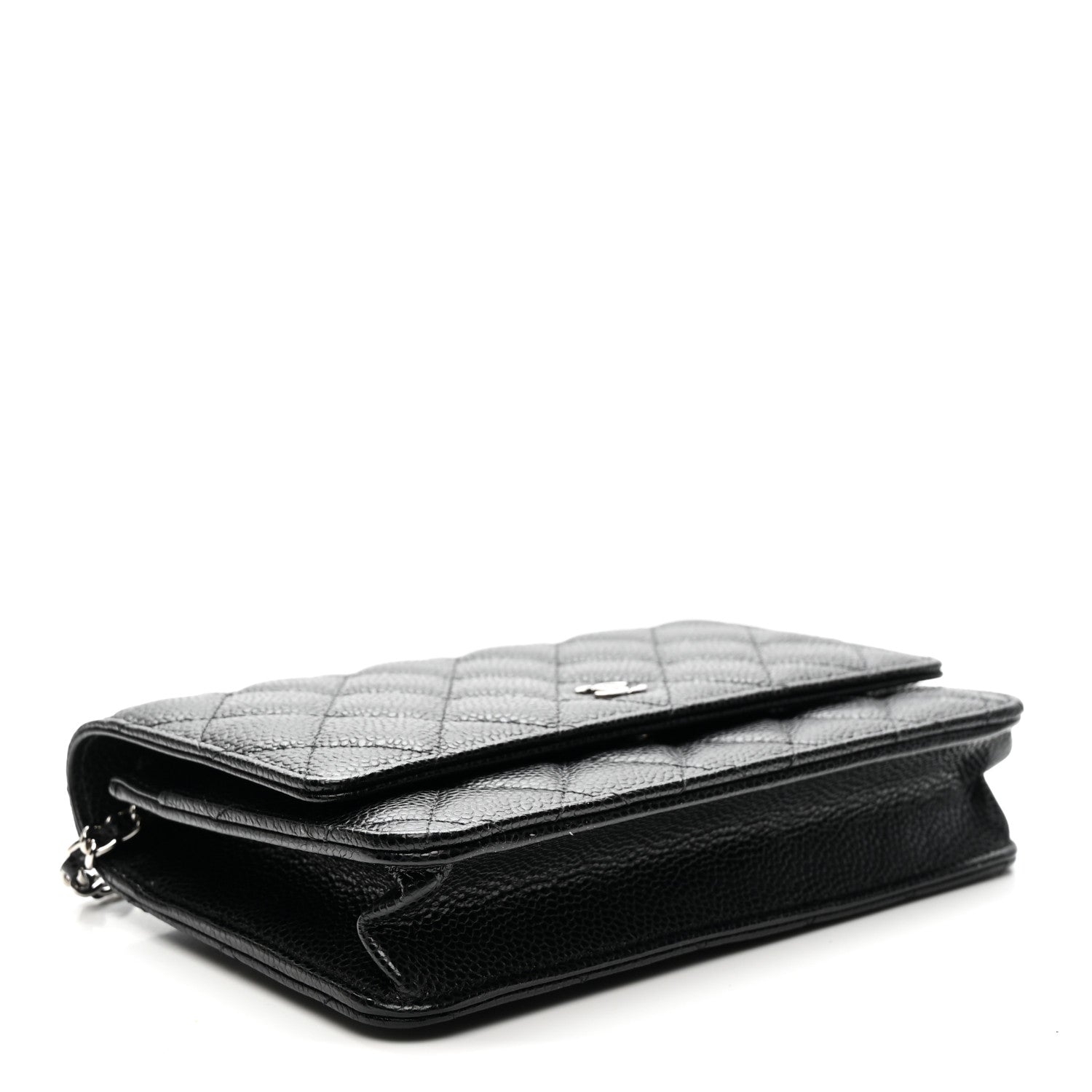 Chanel Caviar Quilted Wallet on Chain WOC Black