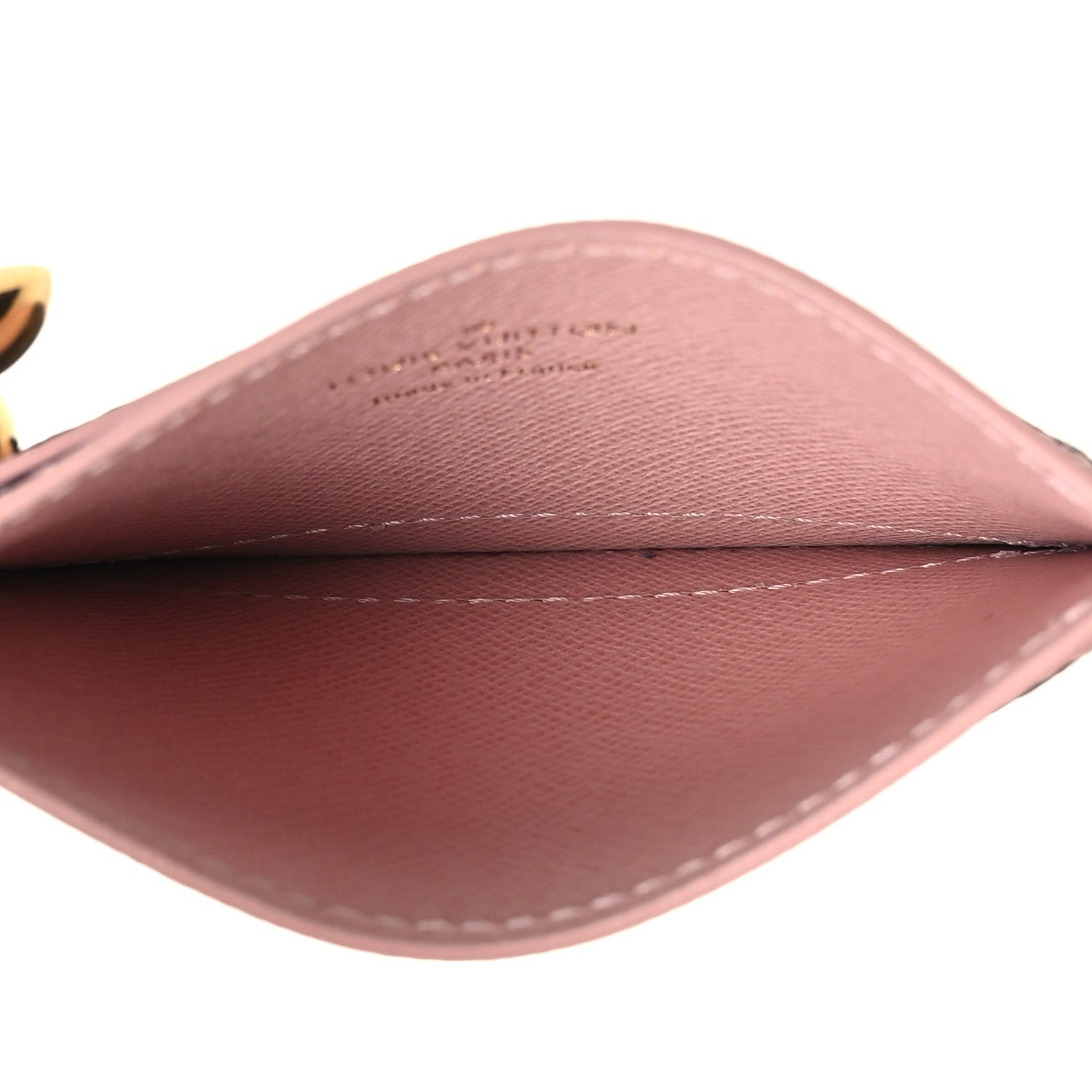 Louis Vuitton Monogram LV Charms Card Holder Rose Ballerine