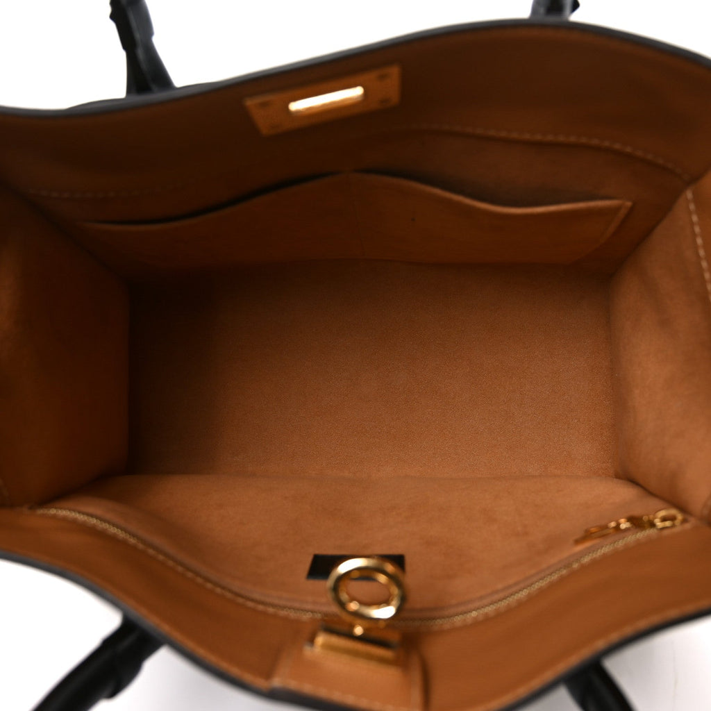 Louis Vuitton Calfskin Monogram On My Side MM Black