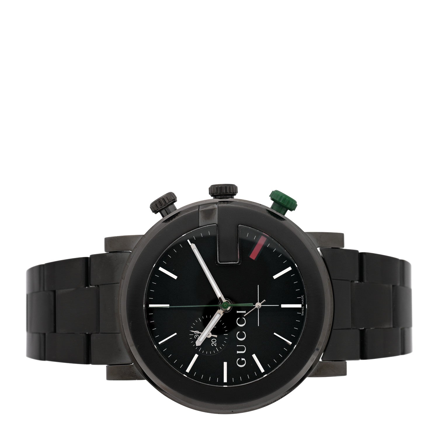 Gucci PVD Stainless Steel 44mm 101M G-Chrono Quartz Watch Black