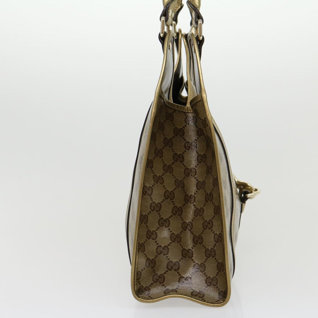 GUCCI GG Canvas Shoulder Bag Coated Canvas Beige Gold  30355