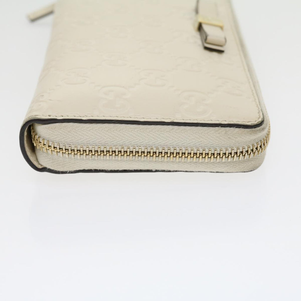 GUCCI GG Canvas ssima Long Wallet White  30393