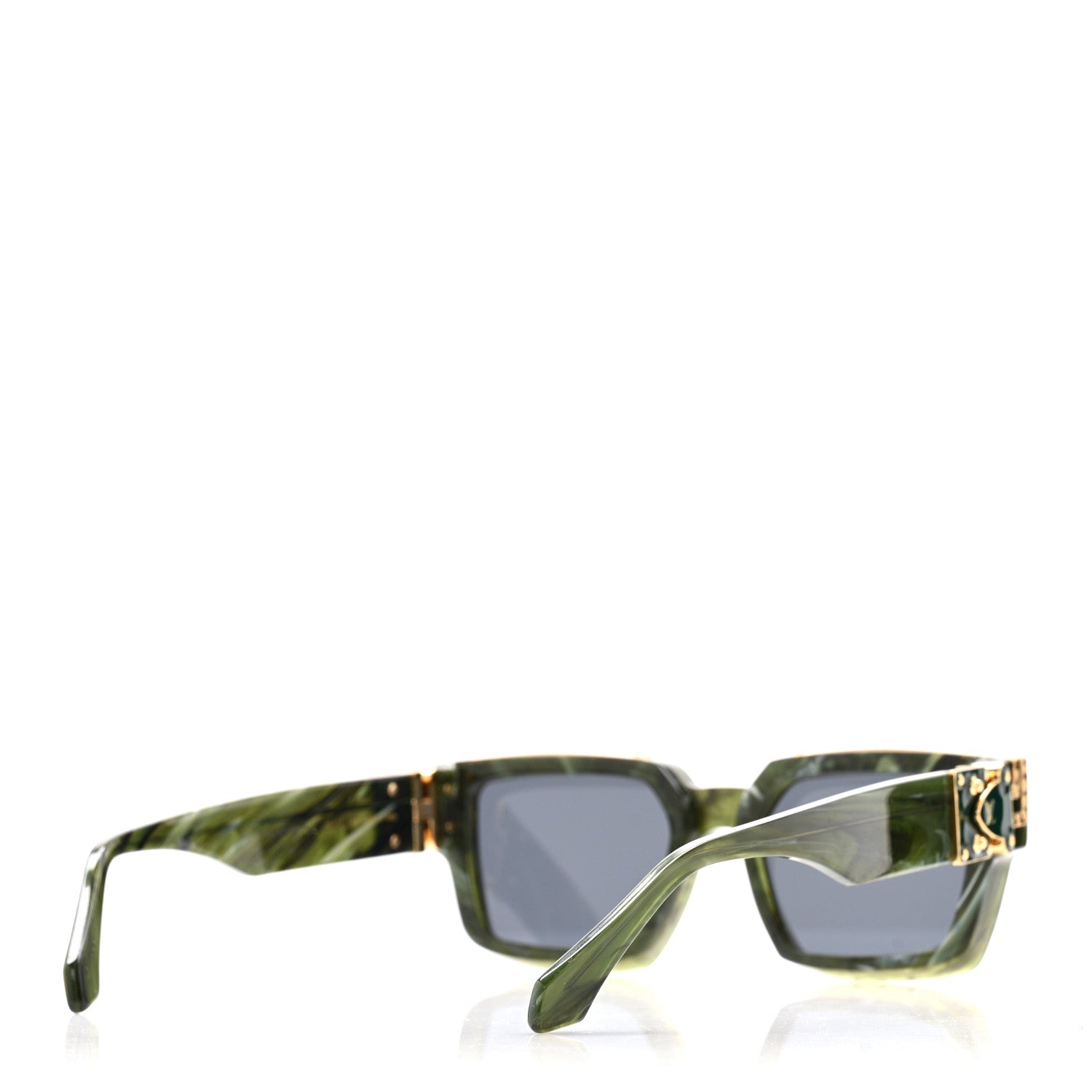 Louis Vuitton Acetate 1.1 Millionaires Z1167E Sunglasses Green Marble