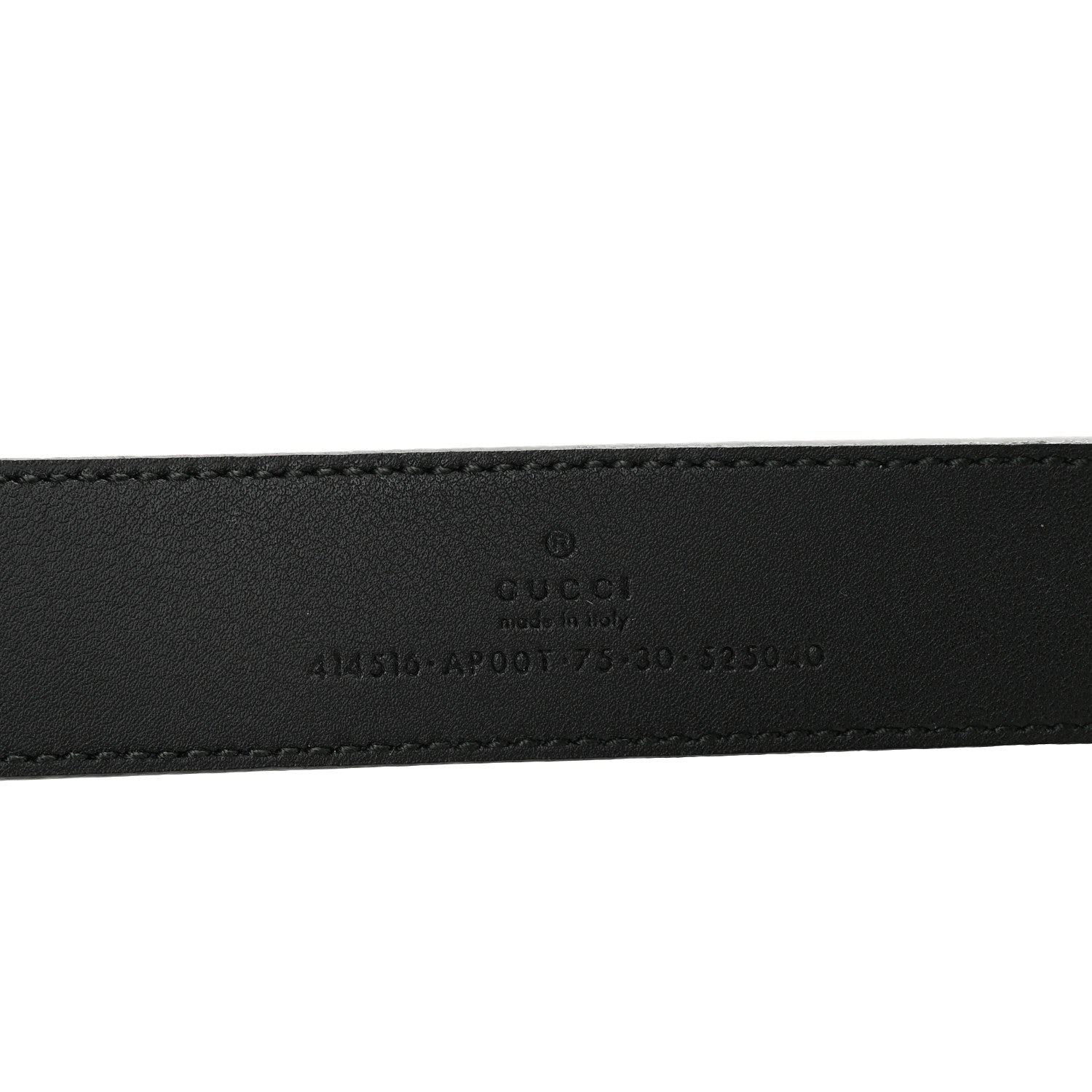 Gucci Calfskin Double G 30mm Belt 75 30 Black