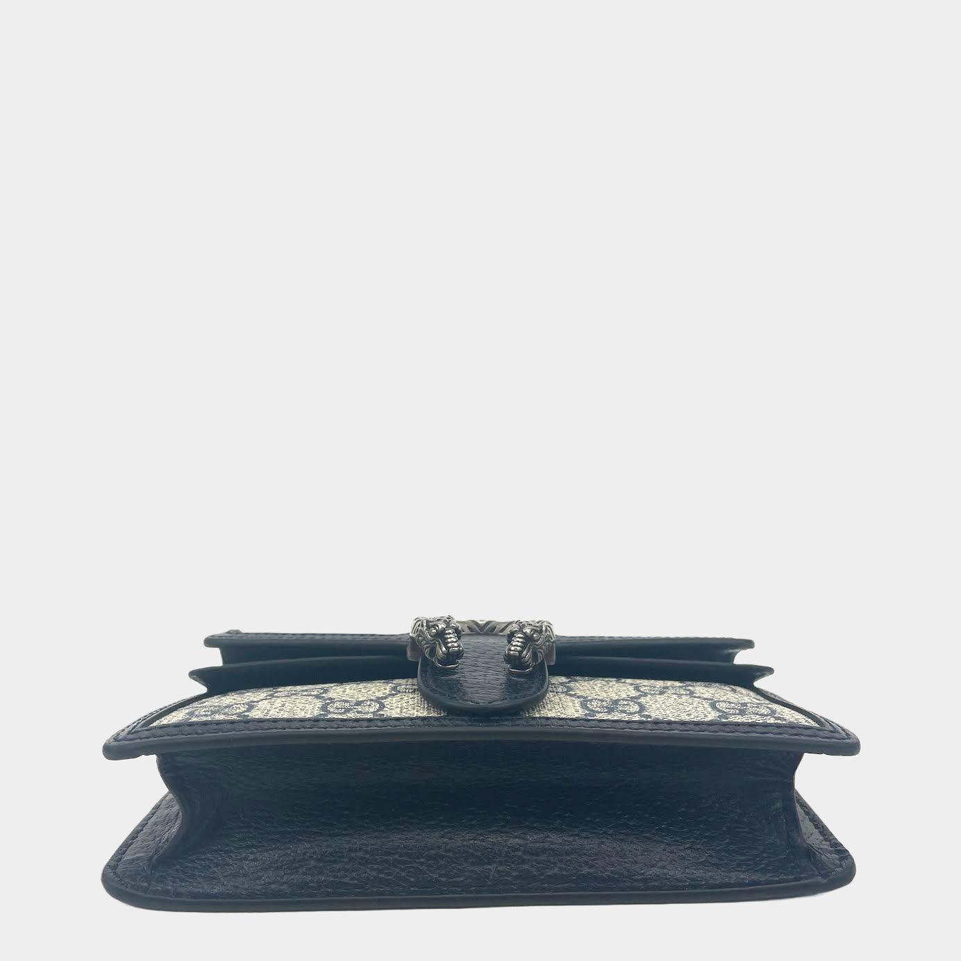 GUCCI GG Dionysus Super Mini Supreme - Navy/Beige
