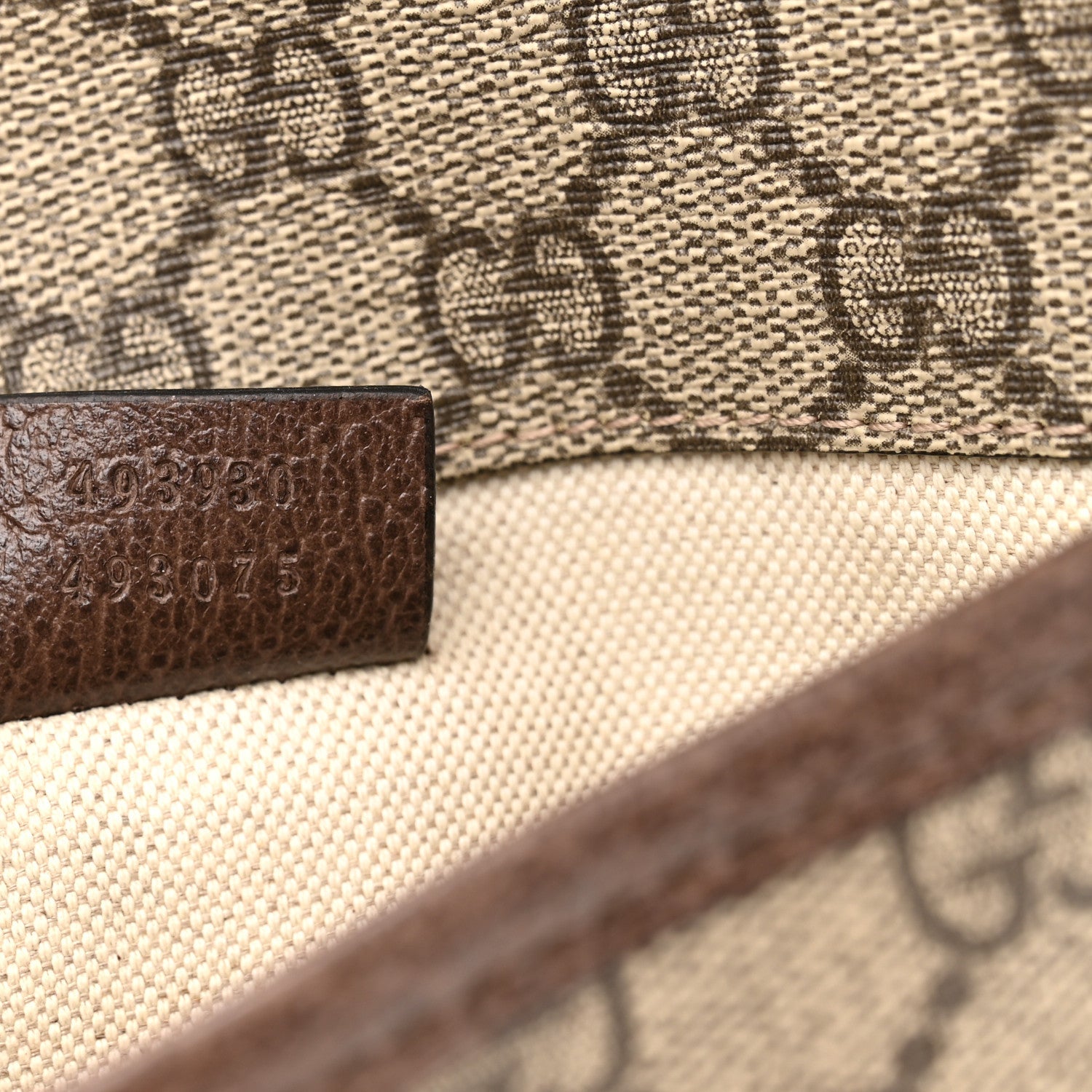 Gucci GG Supreme Monogram Neo Vintage Web Belt Bag Brown