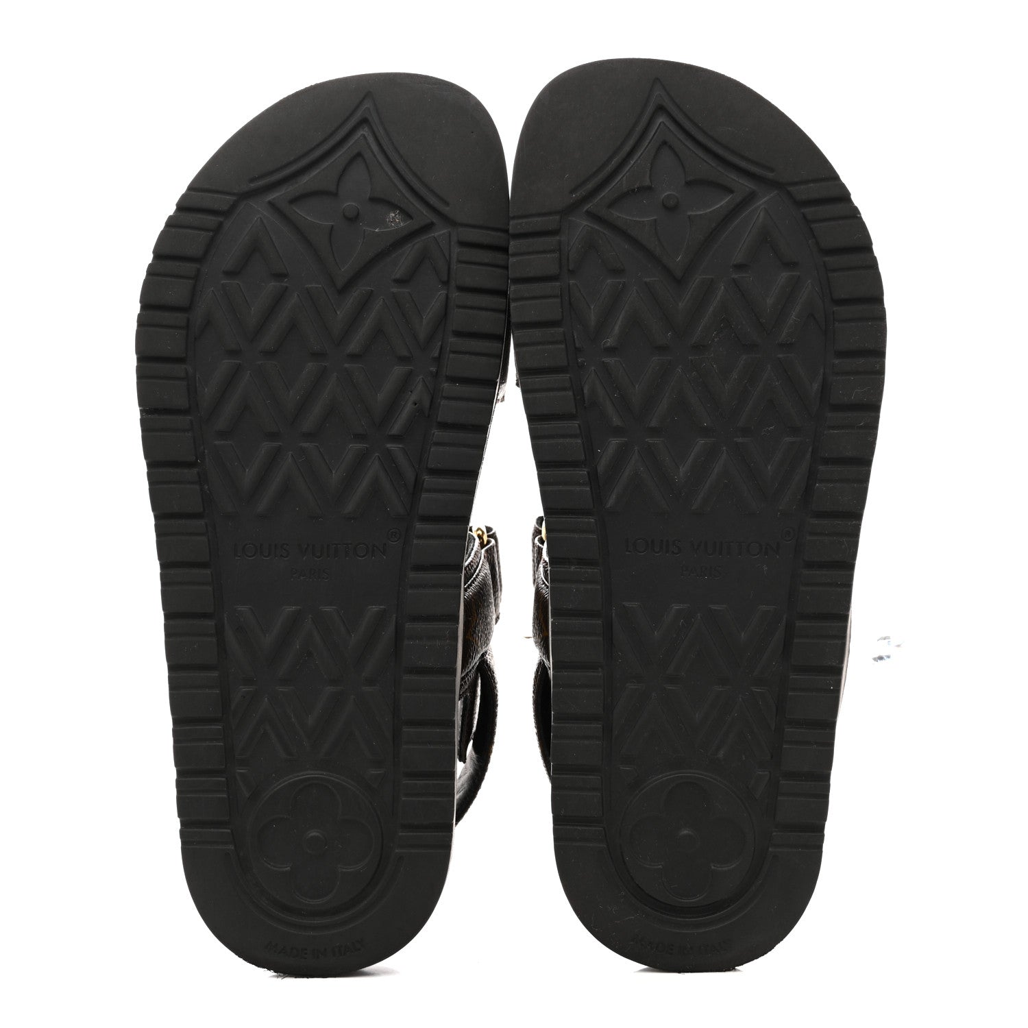 Louis Vuitton Monogram LV Sunset Comfort Flat Sandals 35 Cacao Brown