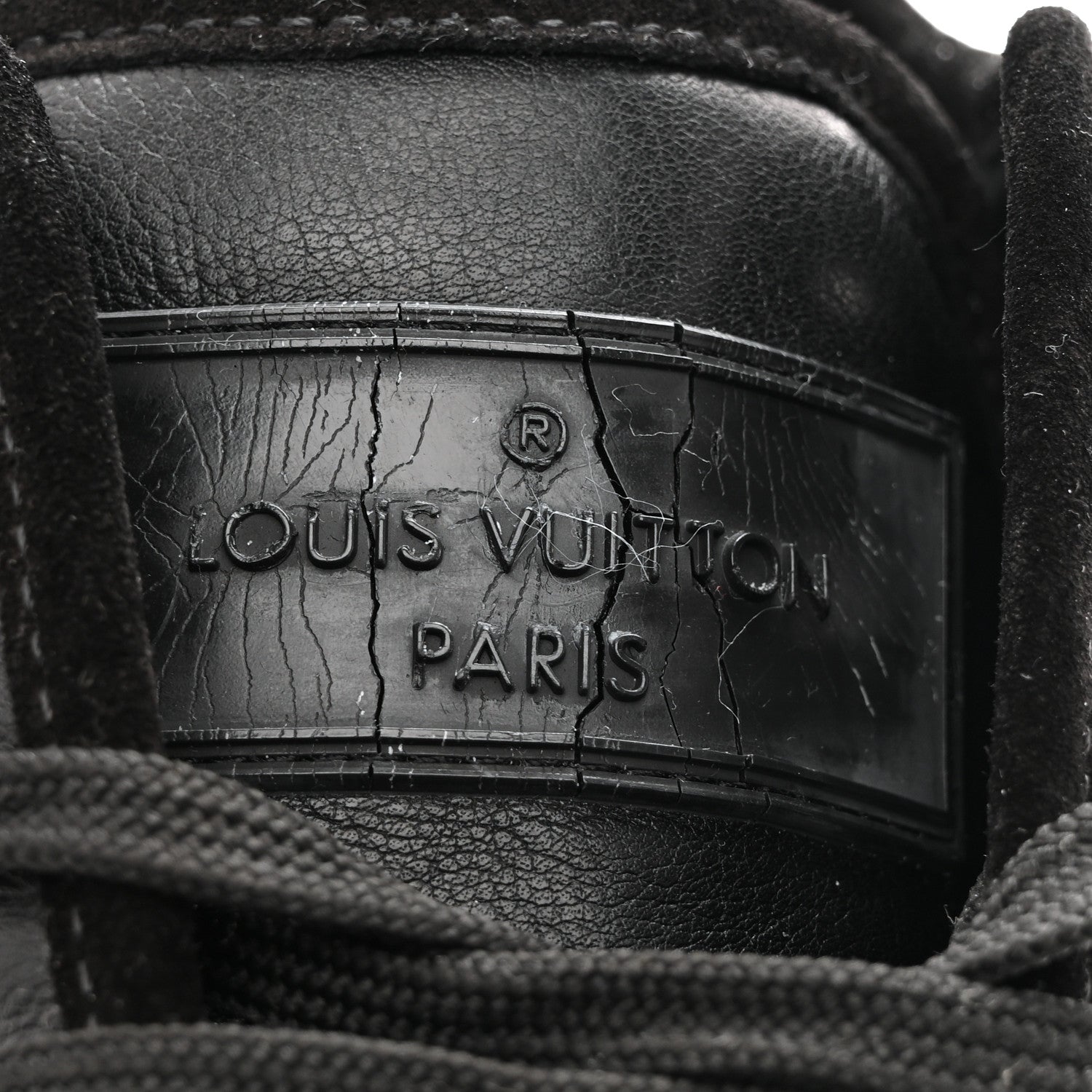 Louis Vuitton Calfskin Mens Cosmos Sneakers 8 Black