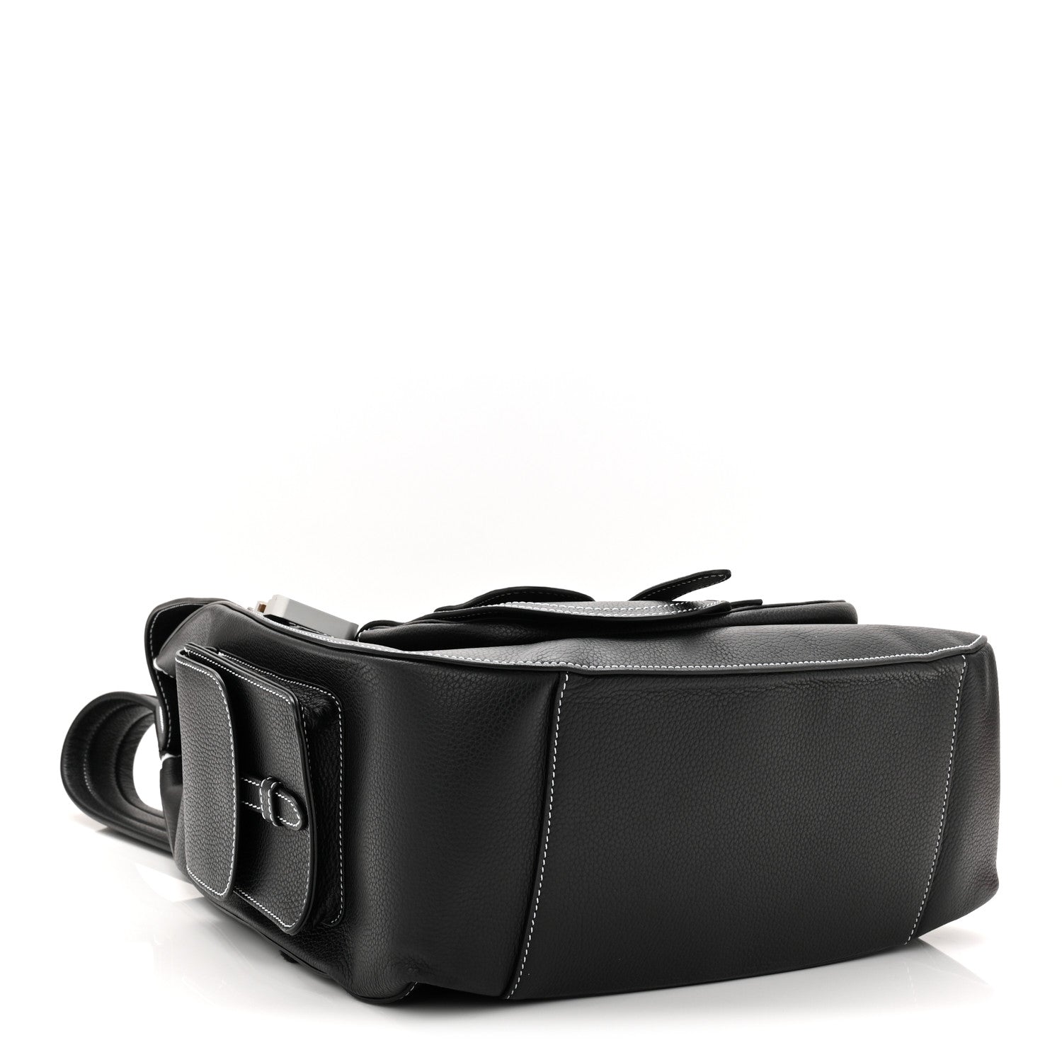 Christian Dior Grained Calfskin Maxi Gallop Backpack Black