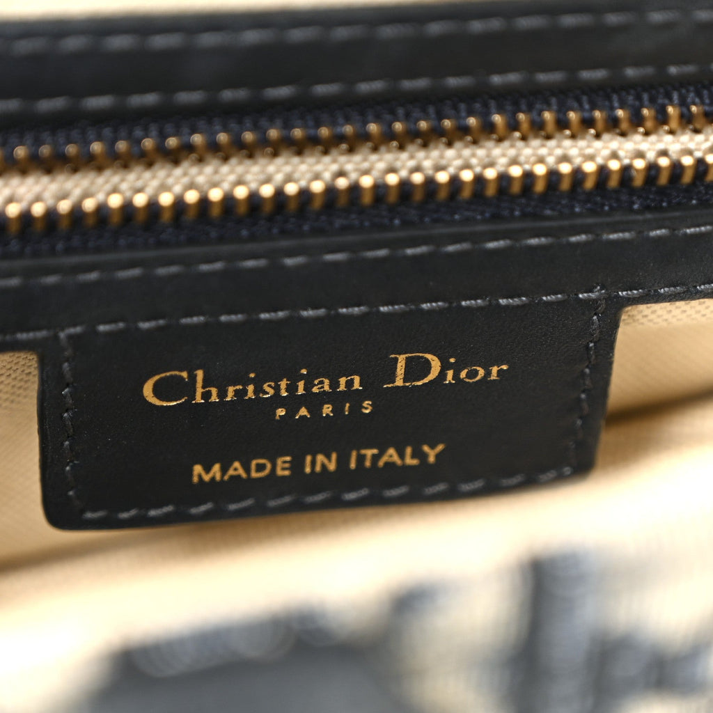 Christian Dior Oblique Saddle Bag Blue