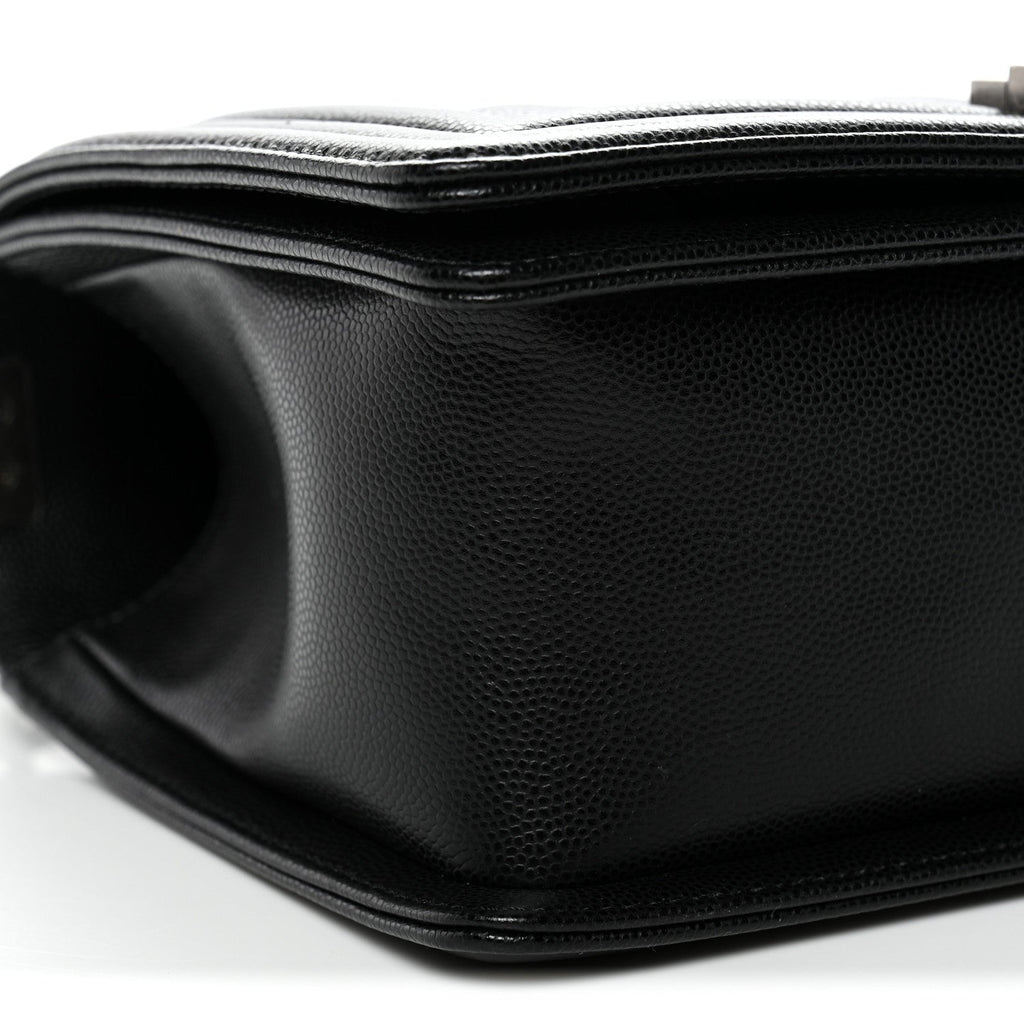Chanel Caviar Quilted Medium Boy Flap Black