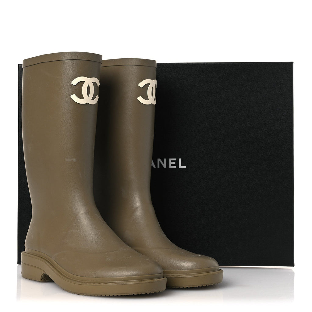 Caoutchouk CC High Boots 39 Dark Beige