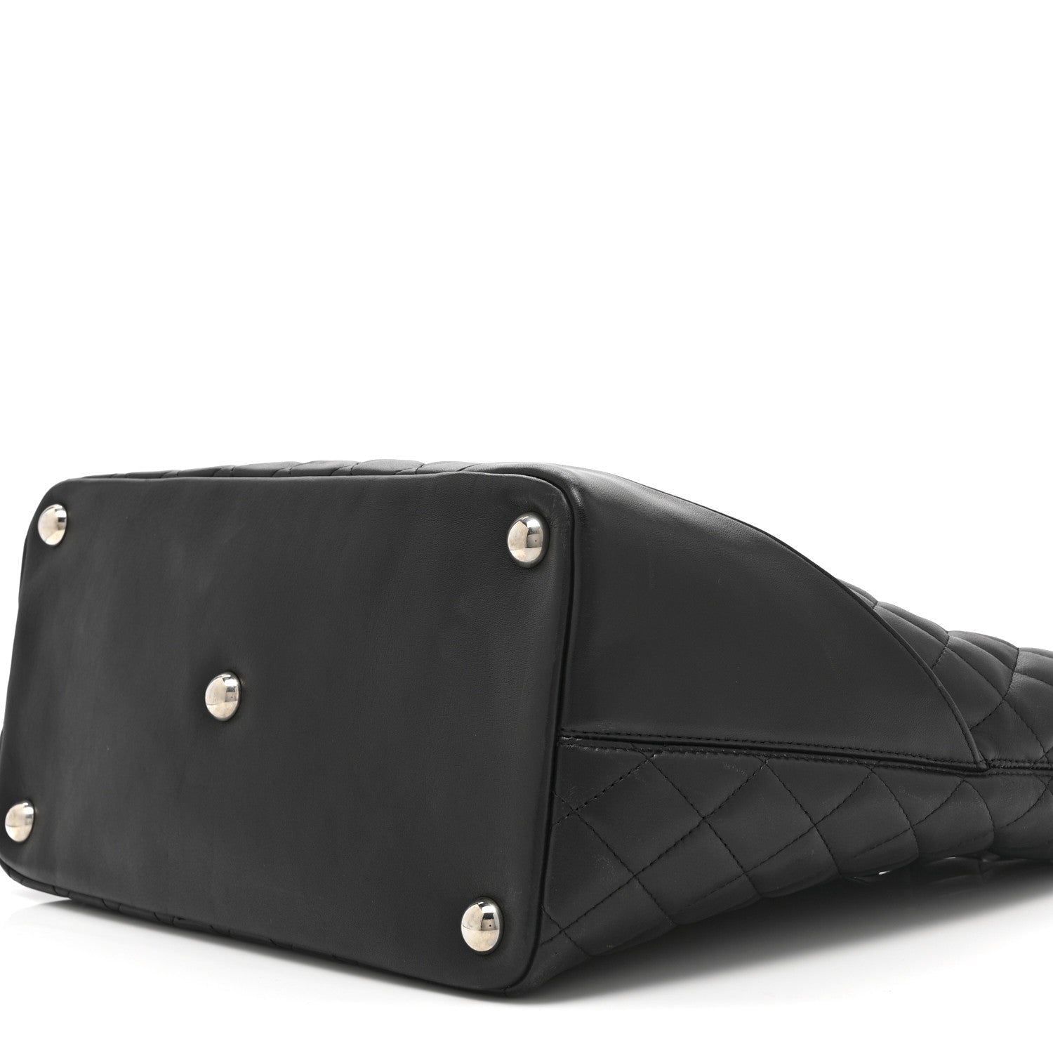 Chanel Calfskin Quilted Large Cambon Tote Black