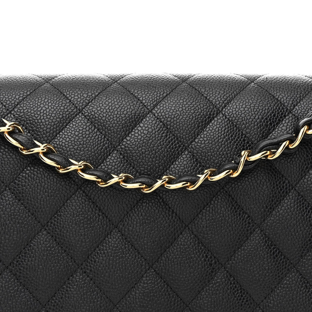 Chanel Caviar Quilted Maxi Double Flap Black
