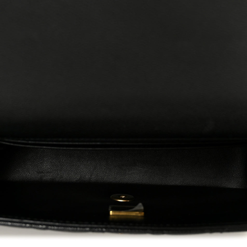 Chanel Caviar Quilted Small Handy CC Flap Black