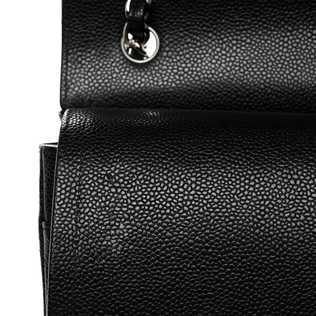 Chanel Caviar Quilted Jumbo Double Flap Black