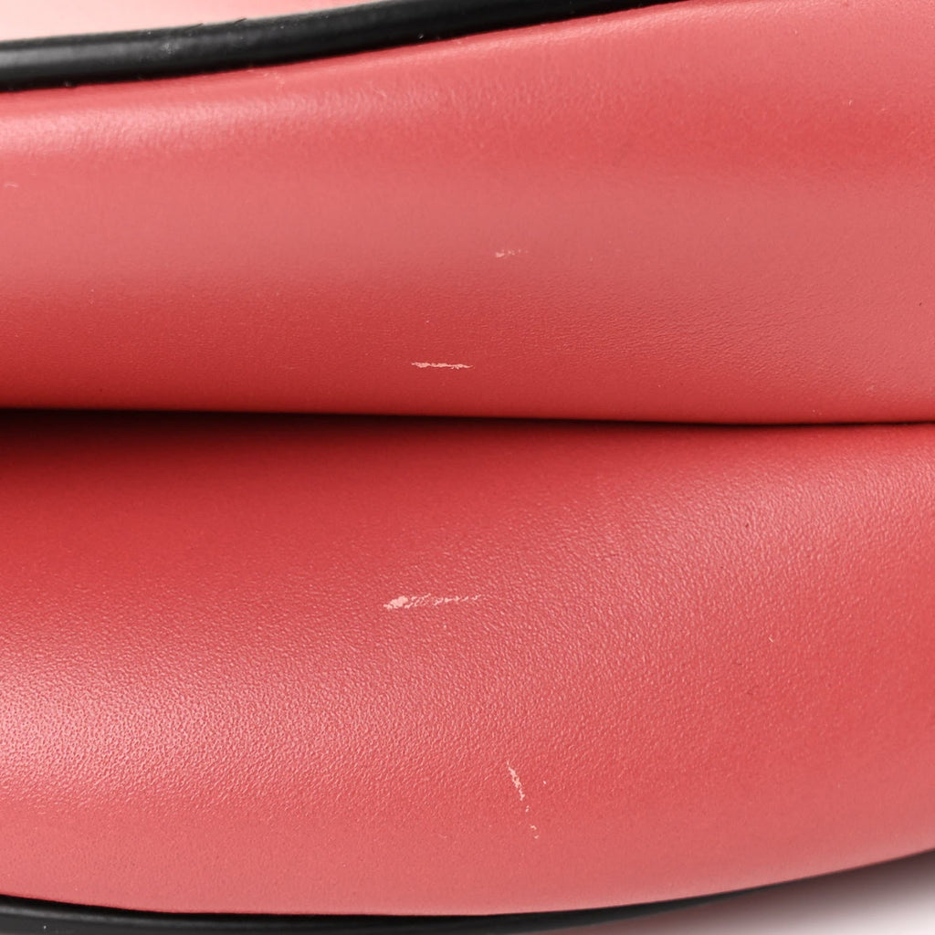Christian Dior Calfskin Saddle Bag Pink