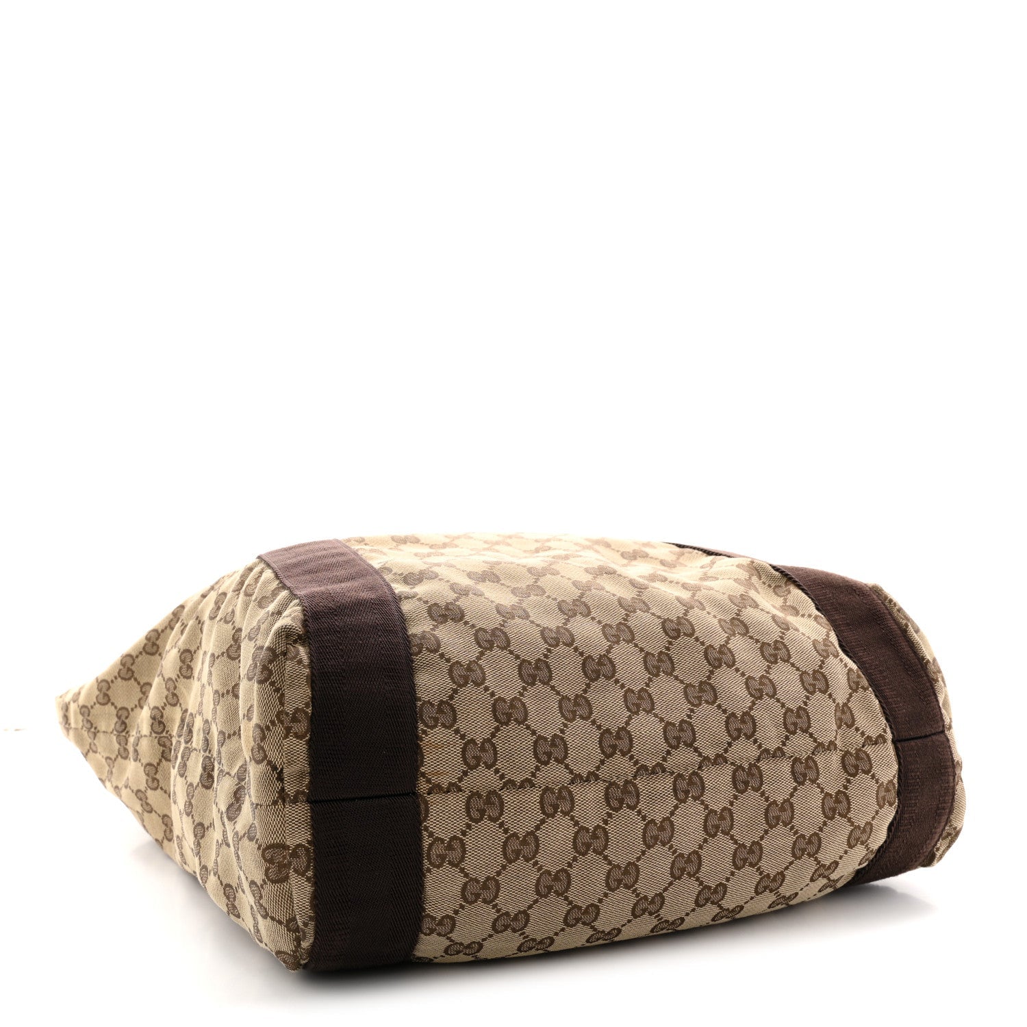 Gucci GG Monogram Medium Handle Vertical Tote Bag Dark Brown