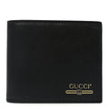 Gucci Plutone Calfskin Logo Bi-Fold Wallet Black