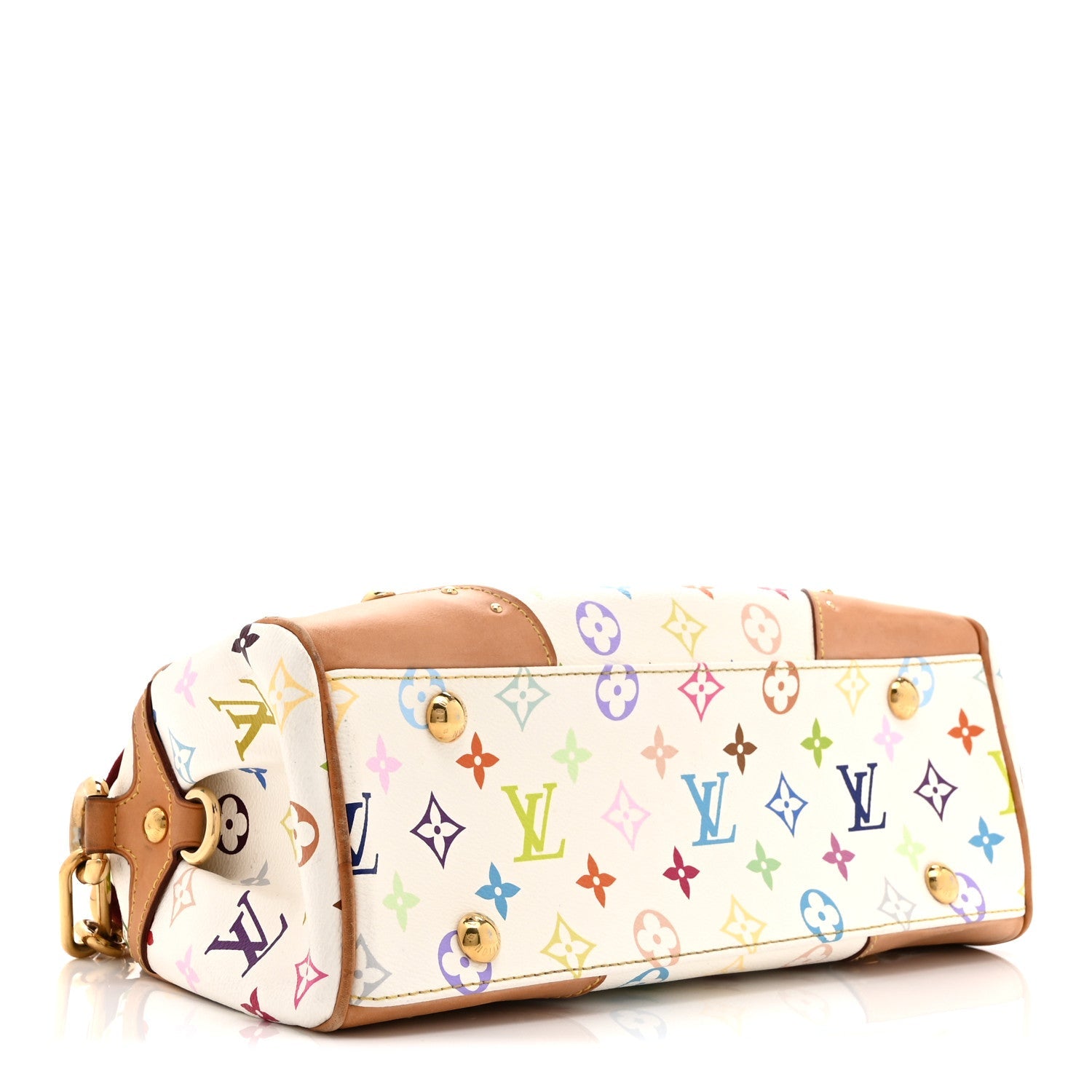 Louis Vuitton Monogram Multicolor Beverly MM White