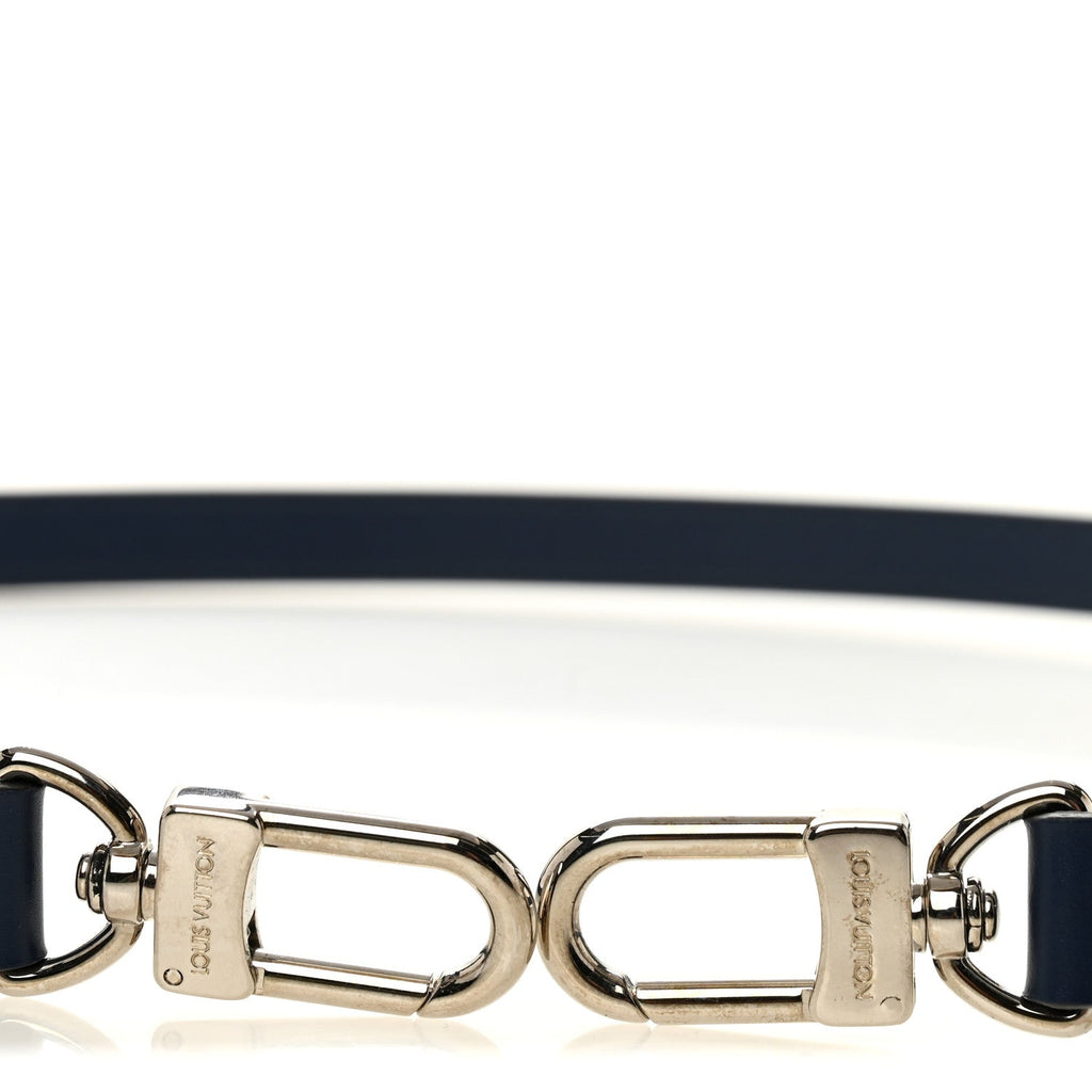 Louis Vuitton Calfskin 16mm Adjustable Shoulder Strap Indigo