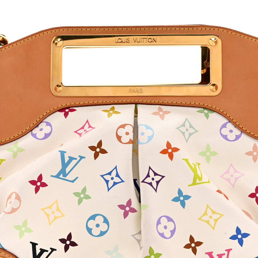 Louis Vuitton Monogram Multicolor Judy MM White