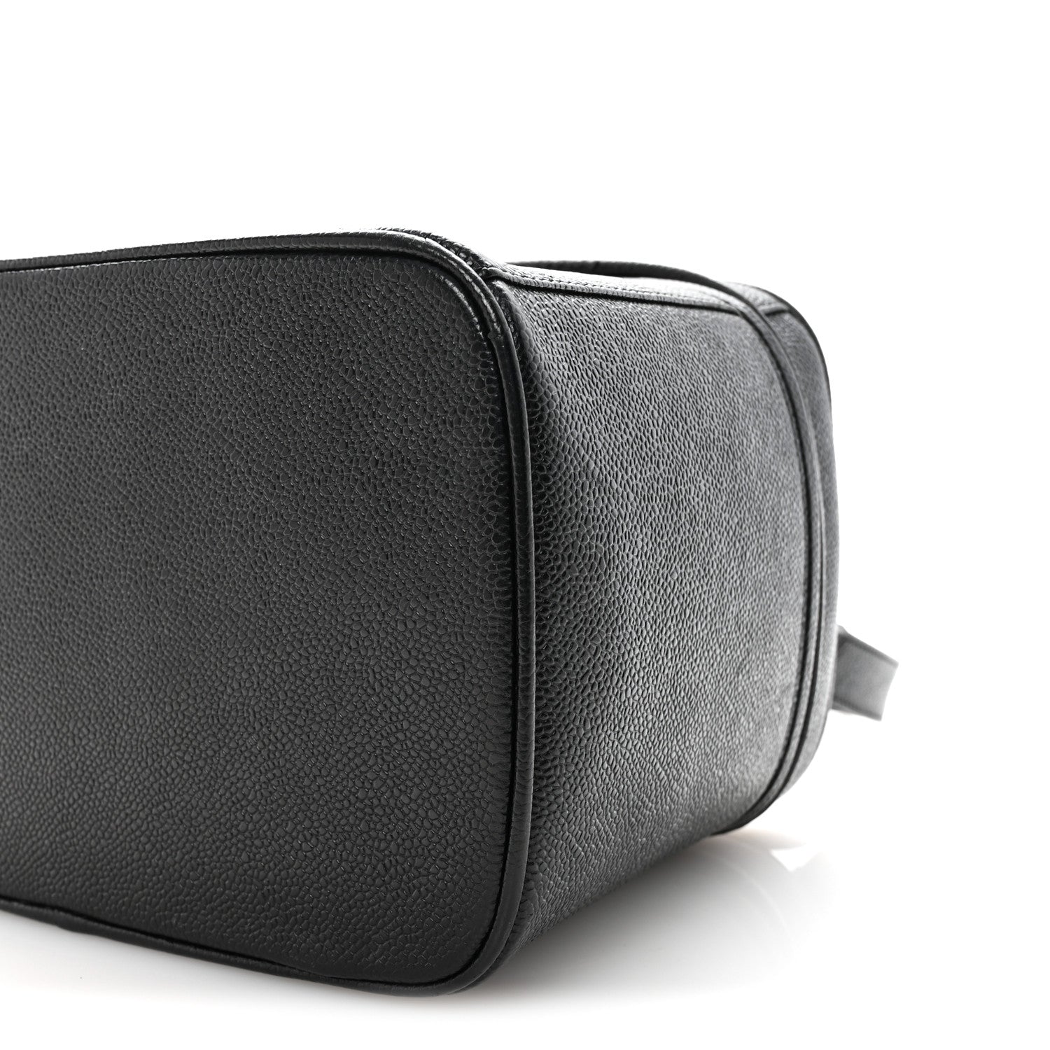 Chanel Caviar CC Vanity Train Case Black