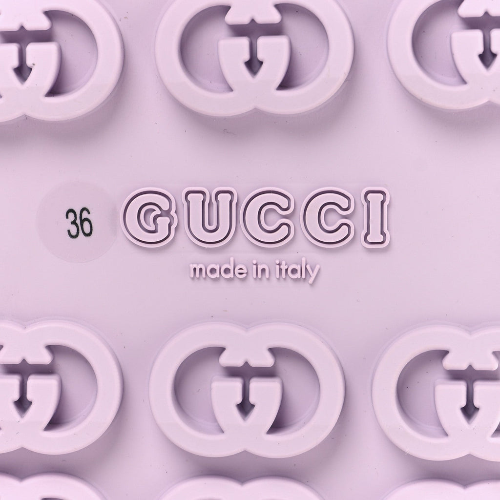 Gucci Soft Rubber Horsebit Touch Womens Strapped Sandals 36 Talc Pink