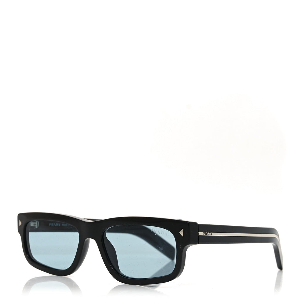 Prada Acetate Rectangular Sunglasses SPR B11 Black