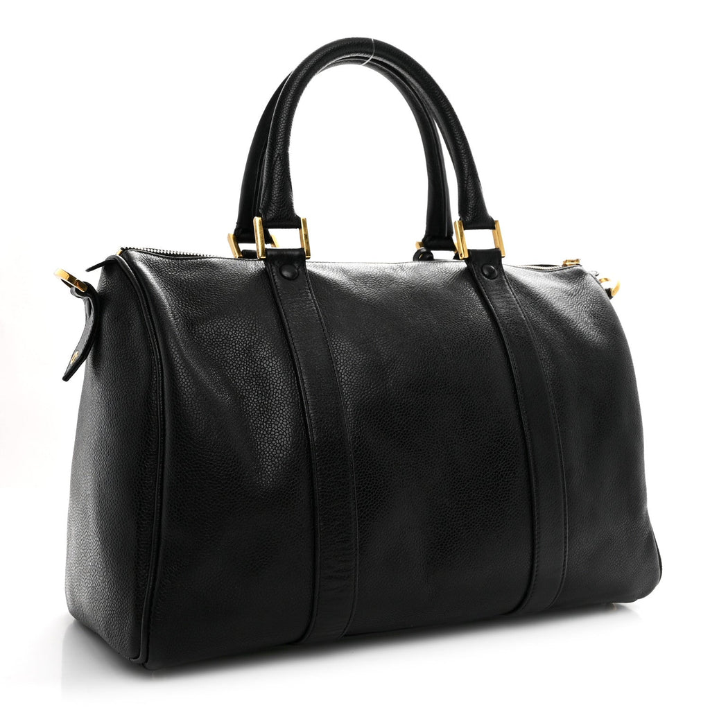Chanel Caviar Timeless CC Duffel Bag Black