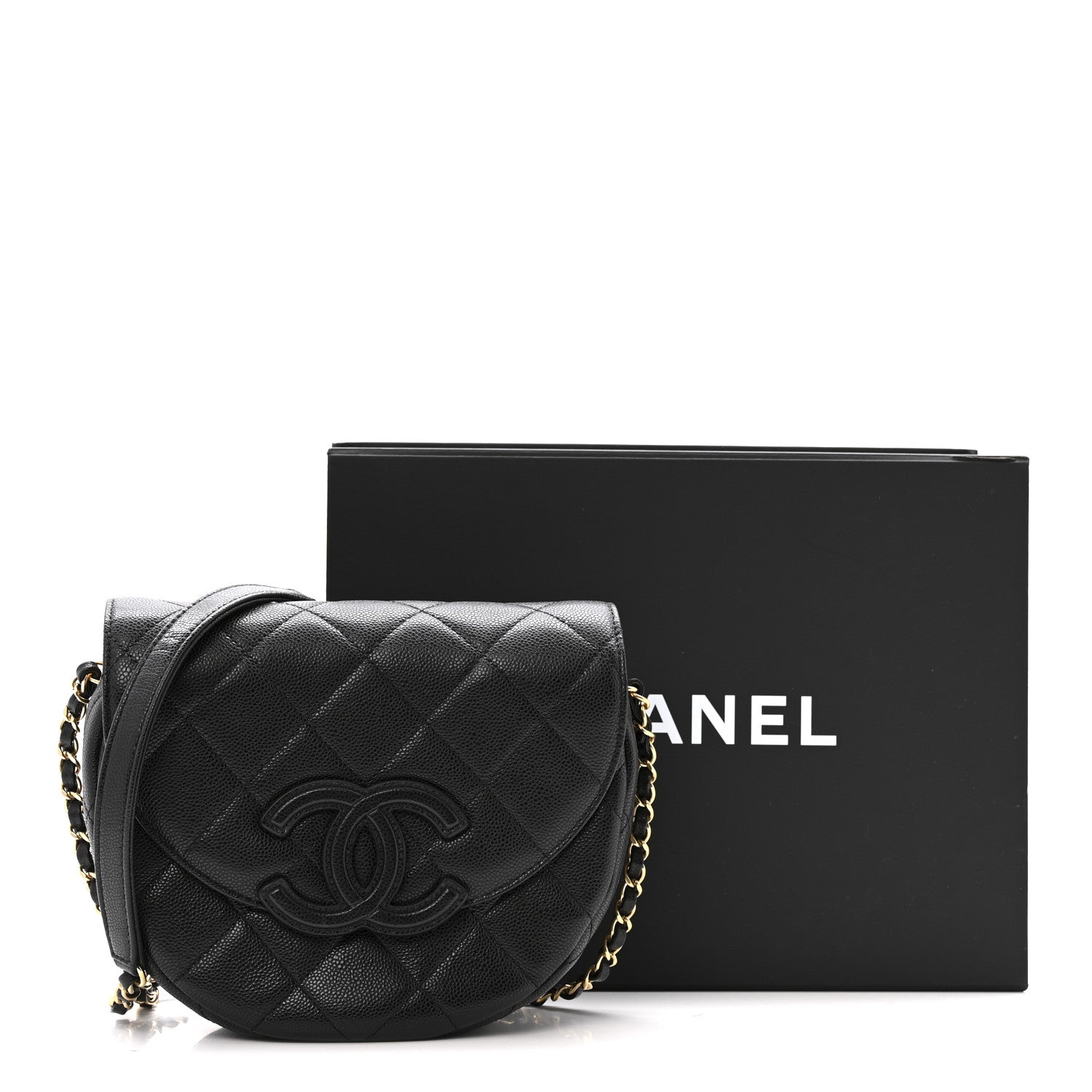 Chanel Caviar Quilted Small Messenger Flap Black